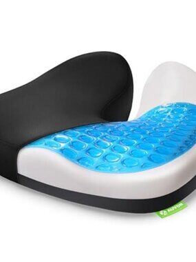 Gel Seat Cushion Memory Foam Chair Cushion Tailbone Sciatica Pain Relief Pad